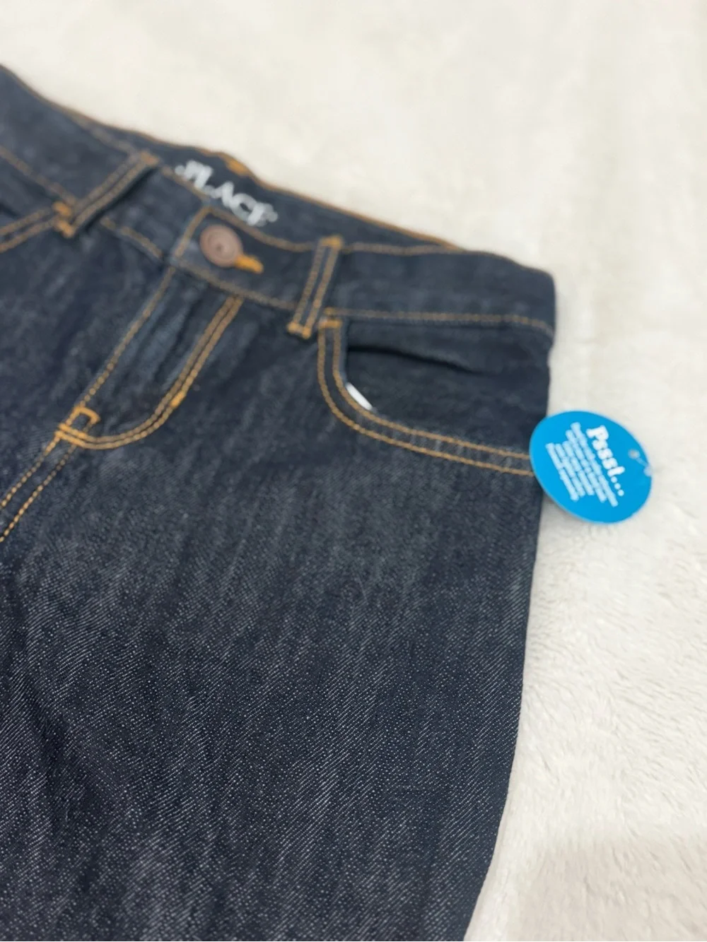 The Children's Place Boys Dark Blue Denim Shorts - Size 7